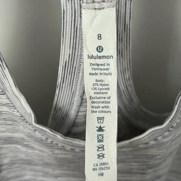 Lululemon Gray Racerback Tank Top - Picture 4 of 6